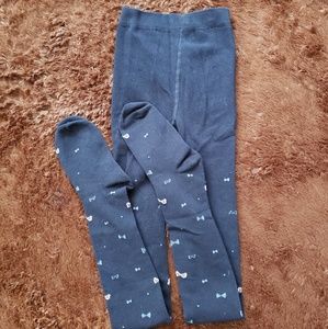 NWOT Knit Tights (dark Navy)